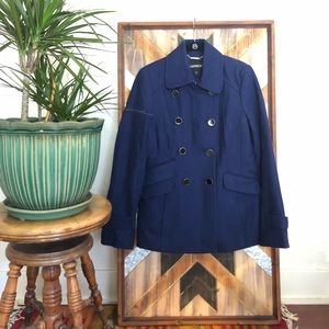 Express Navy Blue Pea Coat - size small